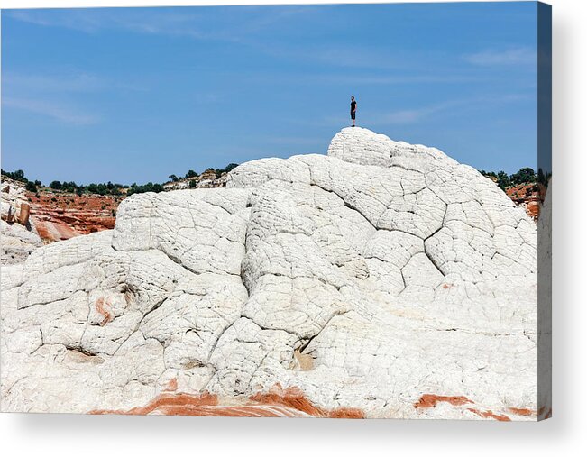 Adult Acrylic Print featuring the photograph White Sandstone by Michael Szoenyi