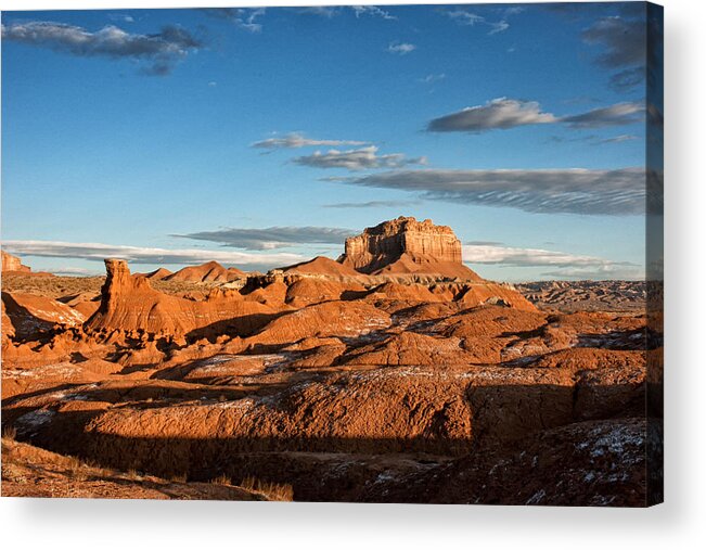 Utah Acrylic Print featuring the photograph Wild Horse Butte at Dawn by Allan Van Gasbeck