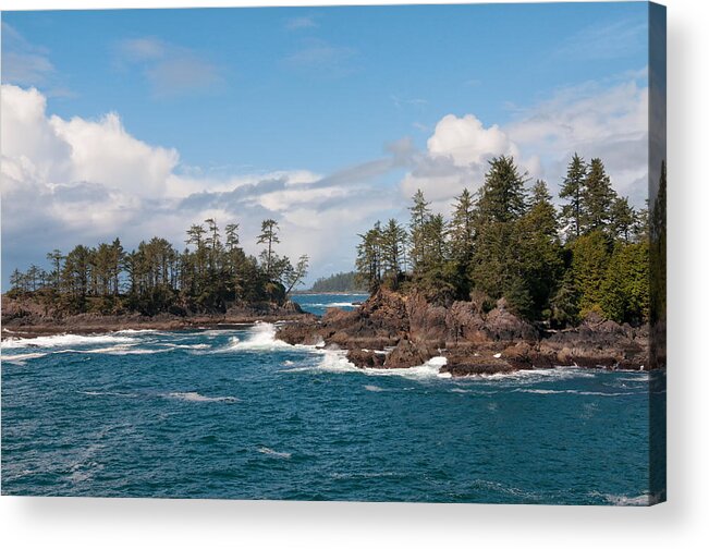 Ucluelet Acrylic Print featuring the photograph Wild Pacific Trail Vista by Allan Van Gasbeck