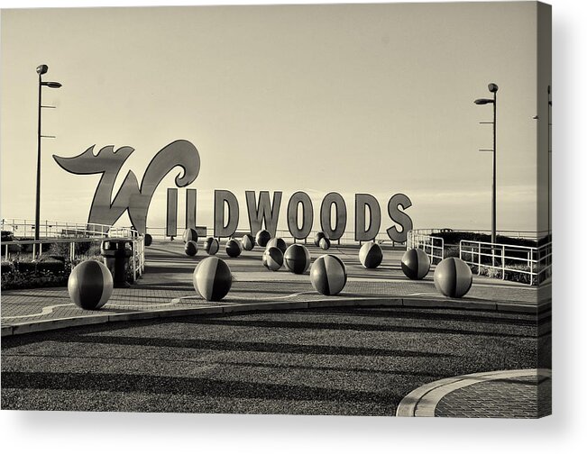 Wildwoods In Sepia Acrylic Print featuring the photograph Wildwoods in Sepia by Bill Cannon