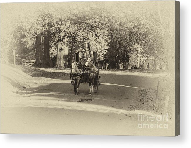 Coach Acrylic Print featuring the photograph Williamsburg Coach II by Terry Rowe