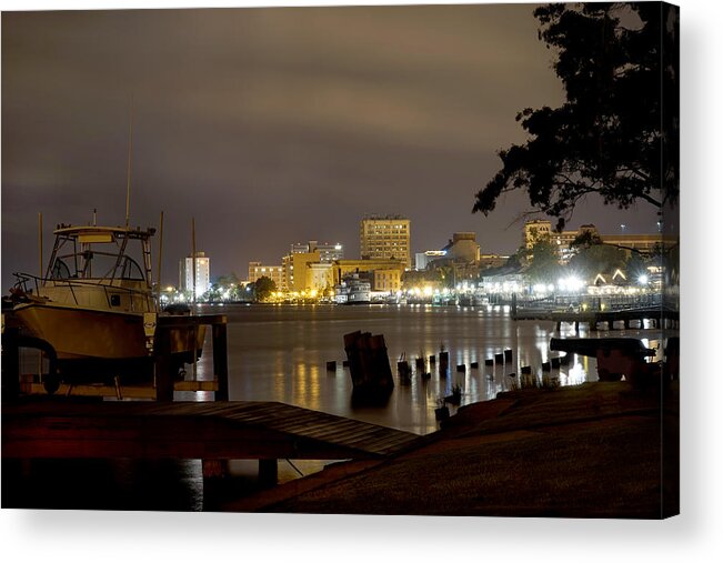 Cape Fear River Acrylic Print featuring the photograph Wilmington Riverfront - North Carolina by Mike McGlothlen