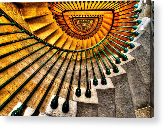 Architecture Acrylic Print featuring the photograph Winding Up by Chad Dutson