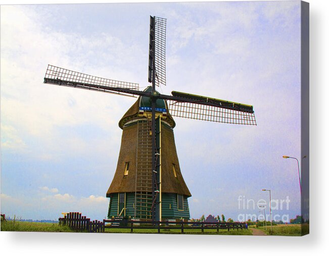 Europe Acrylic Print featuring the photograph Windmill 2 - Amsterdam by Crystal Nederman