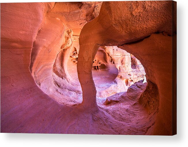 Windstone Arch Acrylic Print featuring the photograph Windstone arch in Valley of Fire by Pierre Leclerc Photography
