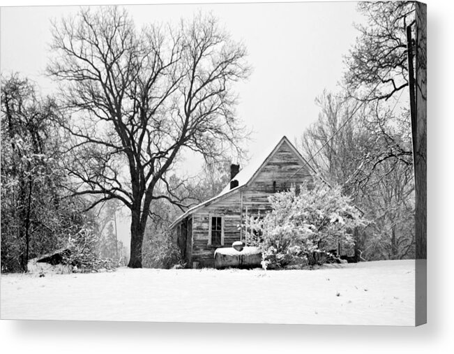 Landscape Acrylic Print featuring the photograph Winter Cabin by Robert Camp