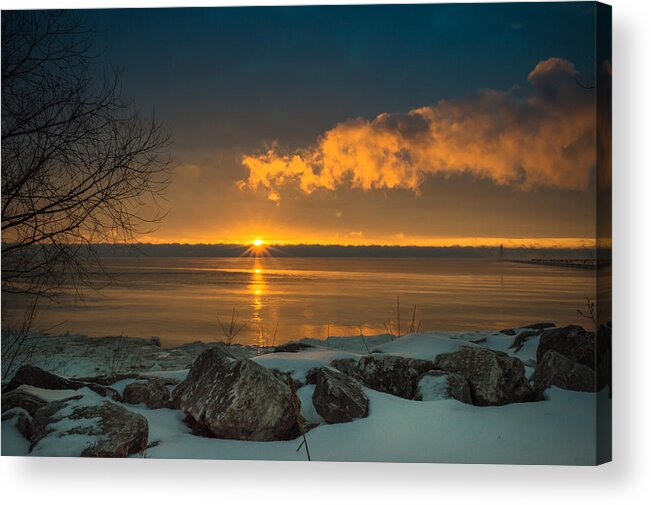 Sunrise Acrylic Print featuring the photograph Winter Delight by James Meyer