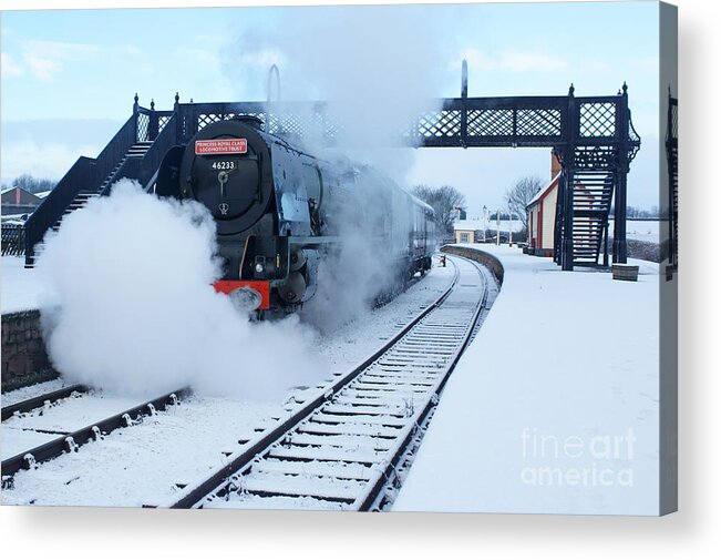 Steam Acrylic Print featuring the photograph Winter Departure by David Birchall