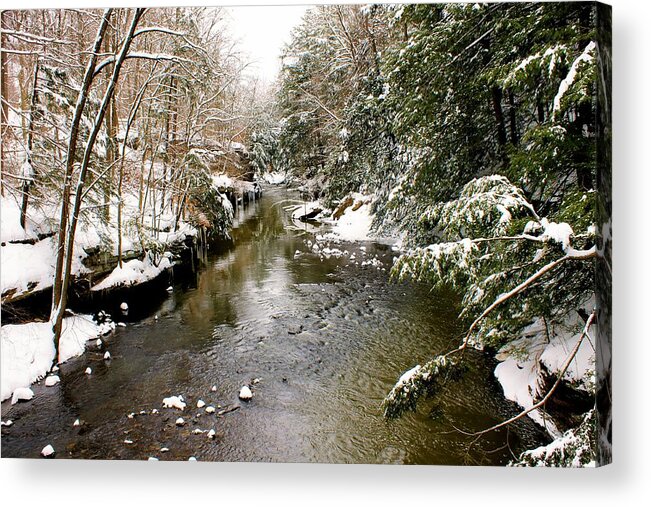 Winter Landscape Acrylic Print featuring the photograph Winter Landscape by Michelle Joseph-Long