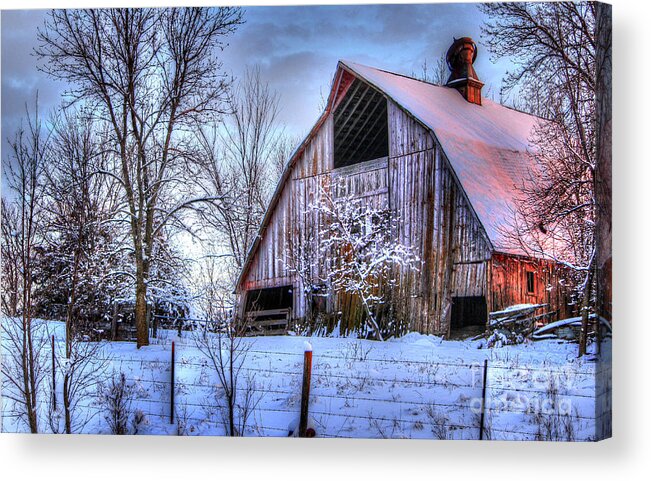 Snow Acrylic Print featuring the photograph Winter Light by Thomas Danilovich