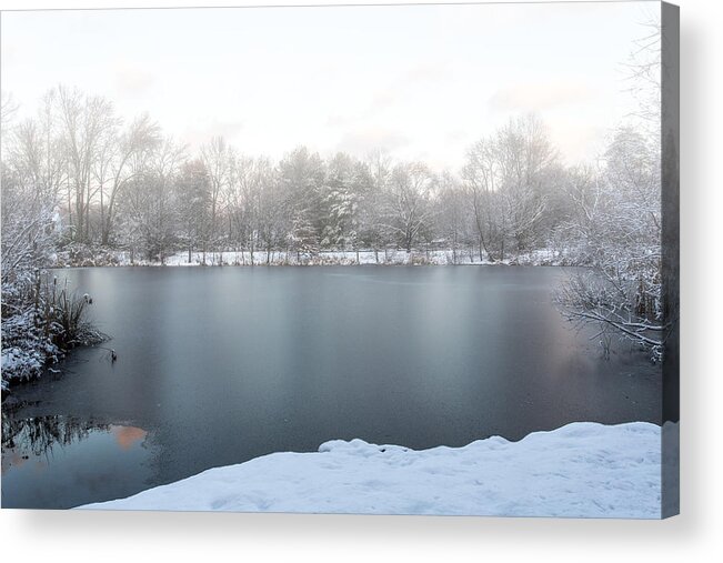 Winter Landscape Acrylic Print featuring the photograph Winter mist by Charles Aitken