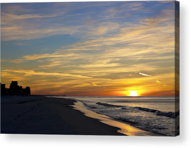 Destin Acrylic Print featuring the photograph Winter Morning on the Gulf by Mark McKinney