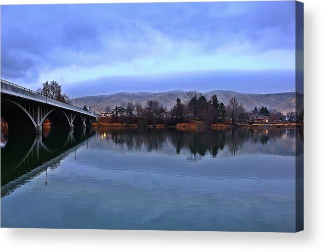 Winter Acrylic Print featuring the photograph Winter reflection by Lynn Hopwood