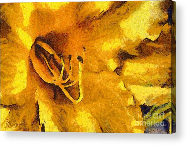 Flower Acrylic Print featuring the photograph Yellow Flower 2 by Tom Brickhouse