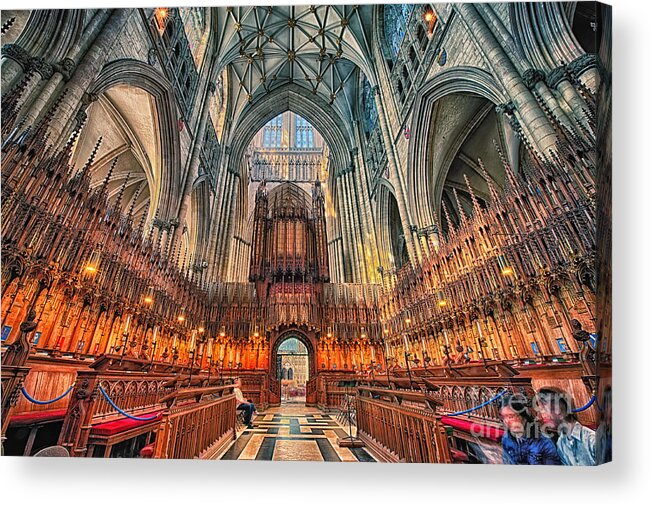 Cathedral Acrylic Print featuring the photograph York Minster VII by Jack Torcello