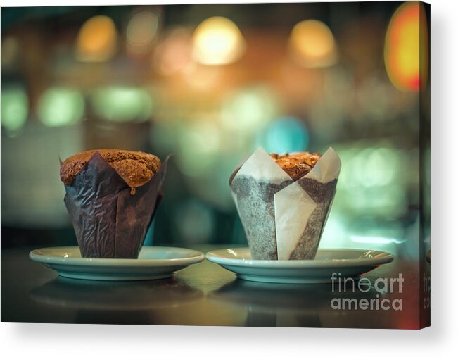 Cupcake Acrylic Print featuring the photograph Your Sweetness Is My Weakness by Evelina Kremsdorf