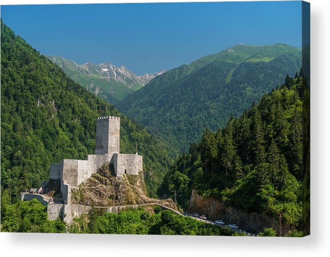 Scenics Acrylic Print featuring the photograph Zilkale Is A Medieval Castle In The by Izzet Keribar