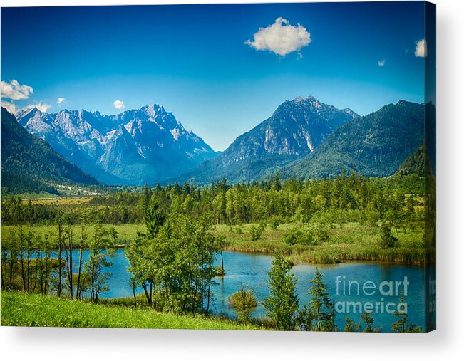 Zugspitze Acrylic Print featuring the photograph Zugspitze by Juergen Klust