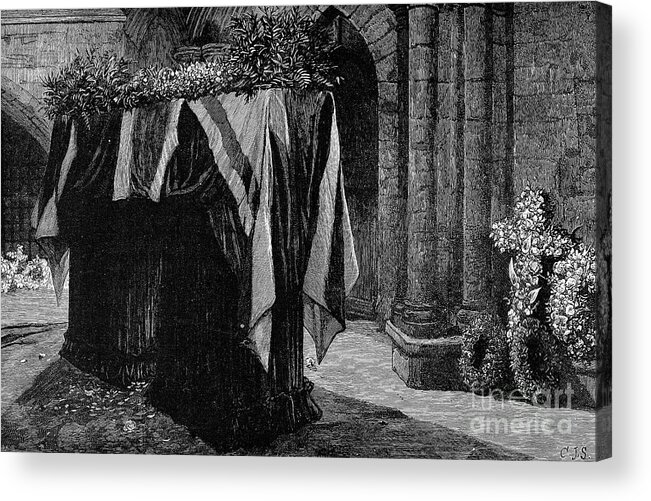 1892 Acrylic Print featuring the photograph Alfred Tennyson (1809-1892) #1 by Granger