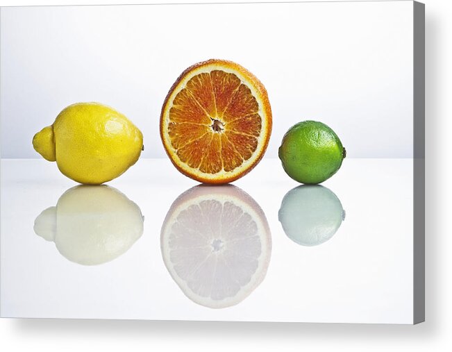 Citrus Fruits Acrylic Print featuring the photograph Citrus Fruits #1 by Joana Kruse