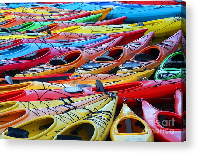 Boat Acrylic Print featuring the photograph Color My World by LR Photography