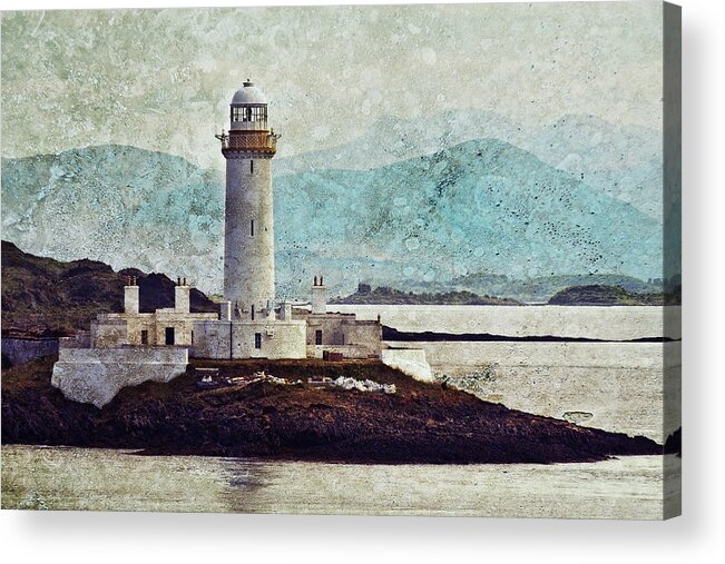 Eilean Musdile Lighthouse Acrylic Print featuring the photograph Eilean Musdile Lighthouse #1 by Ray Devlin