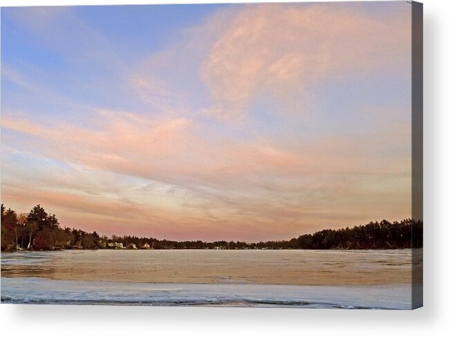 Westford Acrylic Print featuring the photograph Frozen Nabnasset Lake #1 by Frank Winters