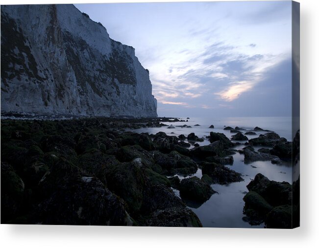 Dover Acrylic Print featuring the photograph Morning at the White Cliffs of Dover #1 by Ian Middleton