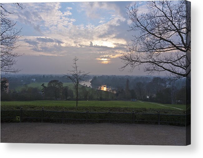 Richmond Hill Acrylic Print featuring the photograph Richmond Sunset #1 by Maj Seda