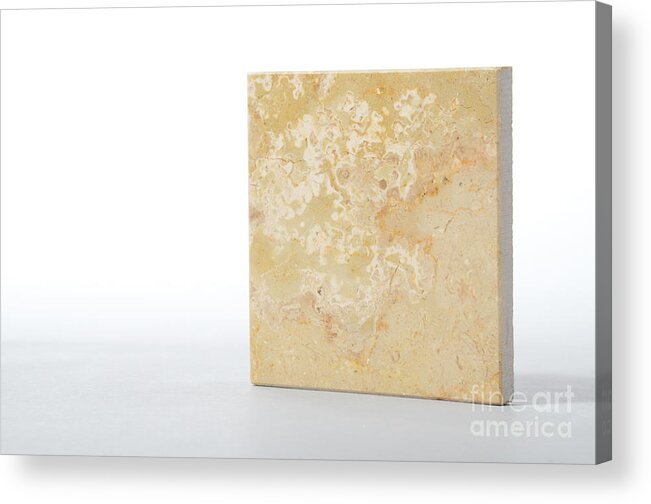 Geology Acrylic Print featuring the photograph Sahara Beige Marble #1 by Photo Researchers, Inc.