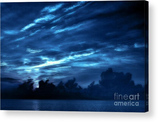 Sunrise Acrylic Print featuring the photograph Sunrise In Blue #1 by Jeff Breiman