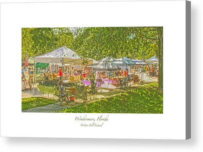 Windermere Acrylic Print featuring the photograph Windermere Fall Festival #1 by Pete Rems
