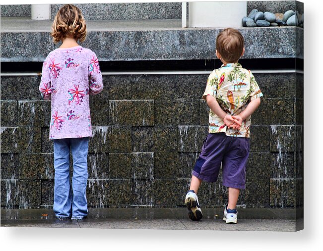 Hawaii State Art Museum Acrylic Print featuring the photograph Youthful Contemplation #1 by Joel Lau