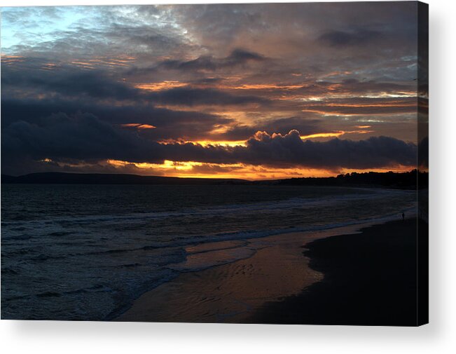 Sunset Acrylic Print featuring the photograph Bournemouth Sunset #12 by Chris Day