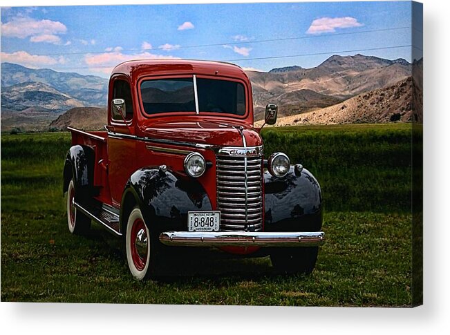 1940 Chevrolet Acrylic Print featuring the photograph 1940 Chevrolet Pickup Truck by Tim McCullough