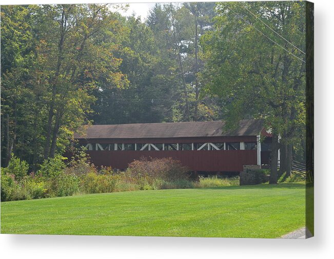 Covered Bridge Acrylic Print featuring the photograph Covered Bridge #2 by Randy J Heath