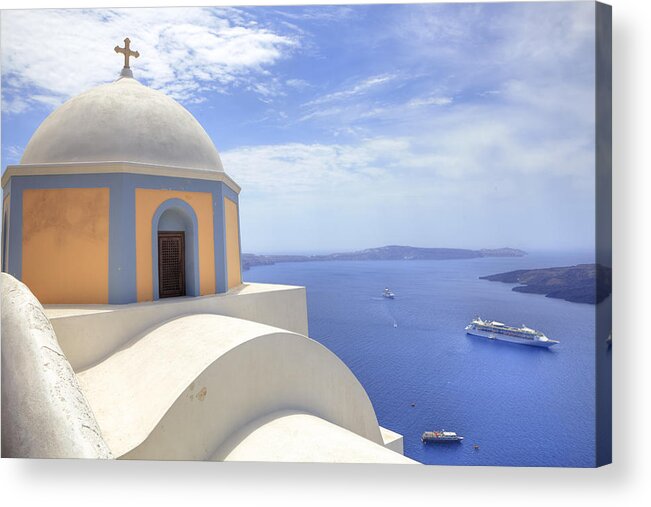 Fira Acrylic Print featuring the photograph Fira - Santorini #2 by Joana Kruse