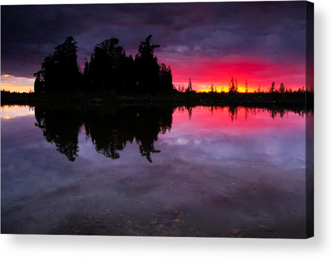 Lake Acrylic Print featuring the photograph Lake Huron Sunset #2 by Cale Best