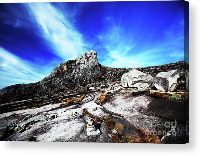 Peak Acrylic Print featuring the photograph Mount Kinabalu #2 by MotHaiBaPhoto Prints