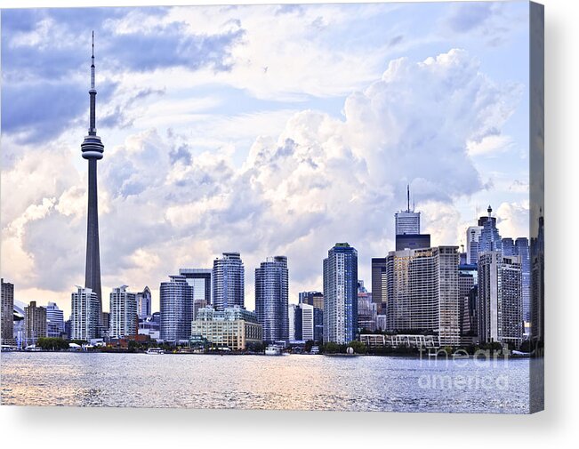 Toronto Acrylic Print featuring the photograph Toronto skyline 5 by Elena Elisseeva