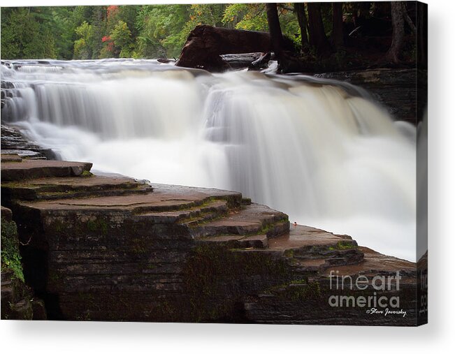 Michigan Upper Peninsula Acrylic Print featuring the photograph Lower Tahquamenon Falls Area #3 by Steve Javorsky