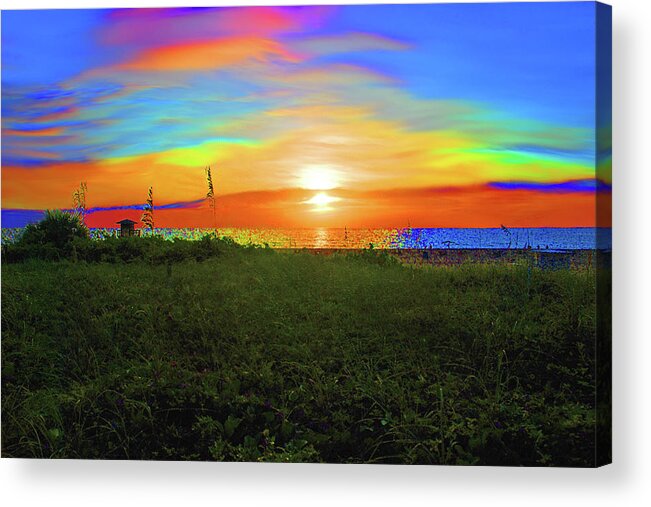  Acrylic Print featuring the photograph 49- Electric Sunrise by Joseph Keane