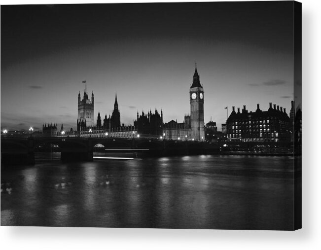 Edf Eye London Eye City Hall On The Sounthbank Of The Thames London’s Tourist Attractions Acrylic Print featuring the photograph London Skyline Big Ben #6 by David French