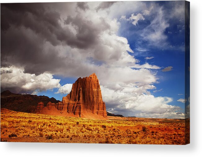 Capitol Reef National Park Acrylic Print featuring the photograph Capitol Reef National Park Catherdal Valley #7 by Mark Smith