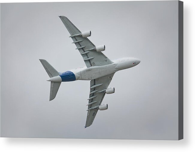 Airbus A380 Acrylic Print featuring the photograph Airbus A380 #8 by Shirley Mitchell