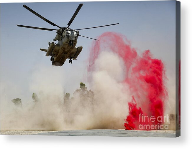 Operation Enduring Freedom Acrylic Print featuring the photograph A Ch-53d Sea Stallion Helicopter by Stocktrek Images