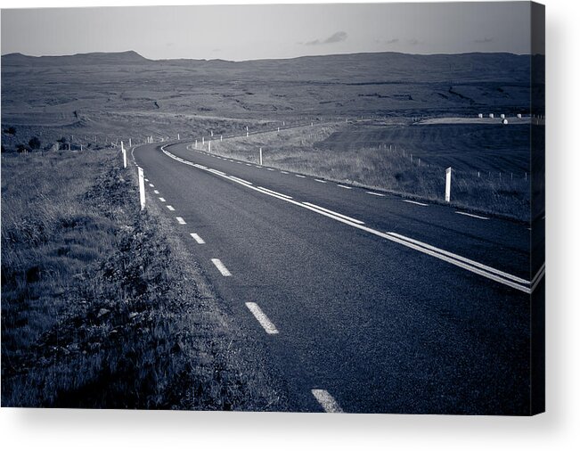 Iceland Acrylic Print featuring the photograph A Curve Ahead by Anthony Doudt