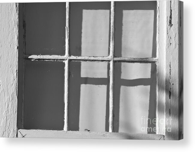 Abstract Acrylic Print featuring the photograph Abstract Window in Light and Shadow by David Gordon