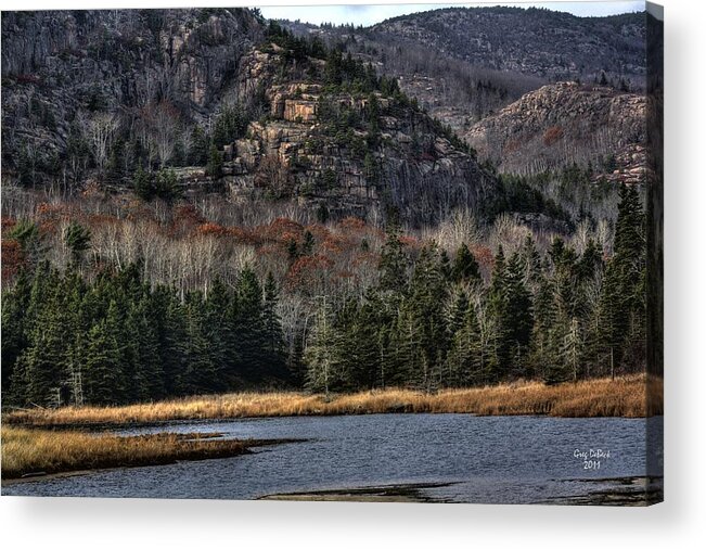 Hdr Acrylic Print featuring the photograph Acadia by Greg DeBeck