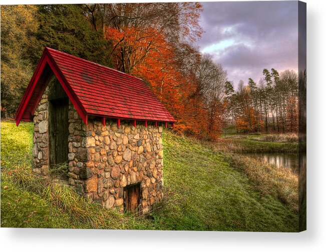 Hdr Acrylic Print featuring the photograph An Autumn Day by Brian Fisher